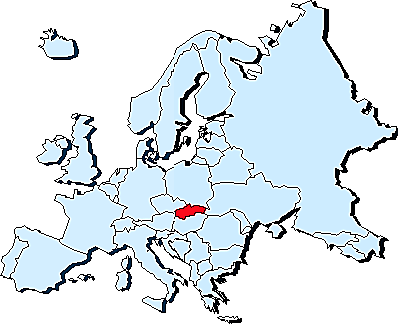اسلواکی بر روی نقشه اروپا