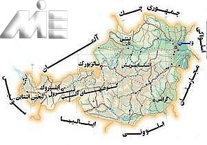 نقشه جغرافیای اتریش