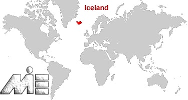 ایسلند بر روی نقشه