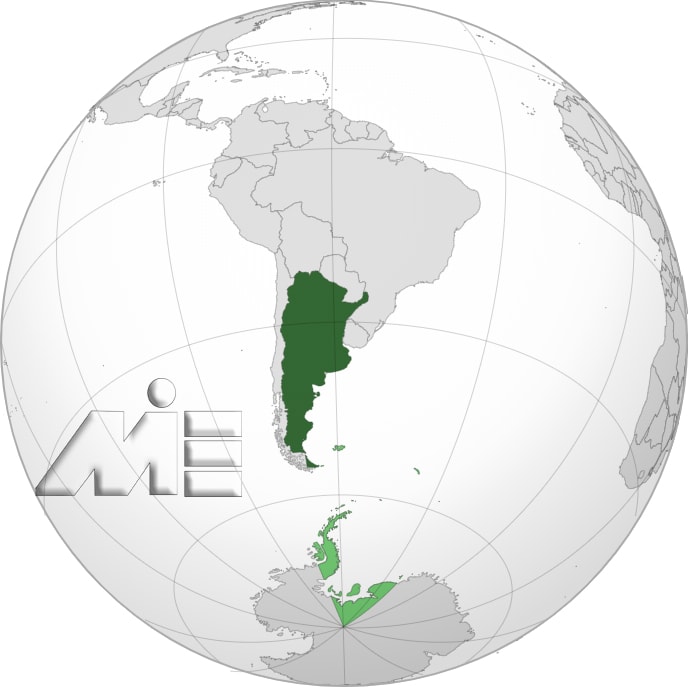 آرژانتین بر روی نقشه ـ آرژانتین کجاست؟