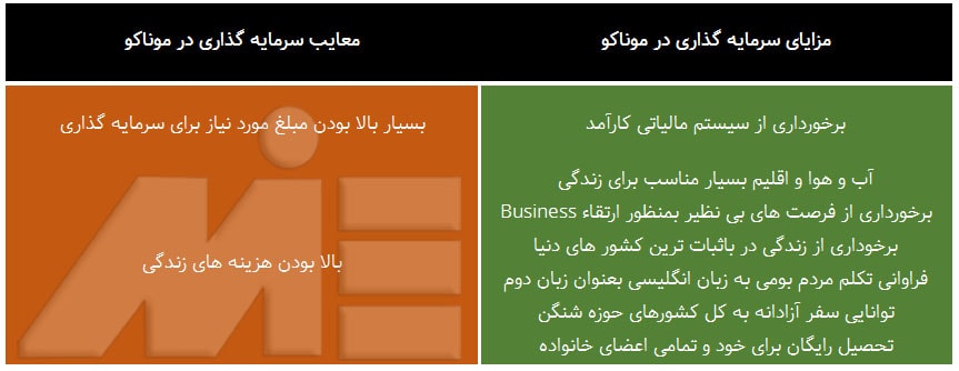 معرفی مزایا و معایب سرمایه گذاری در موناکو