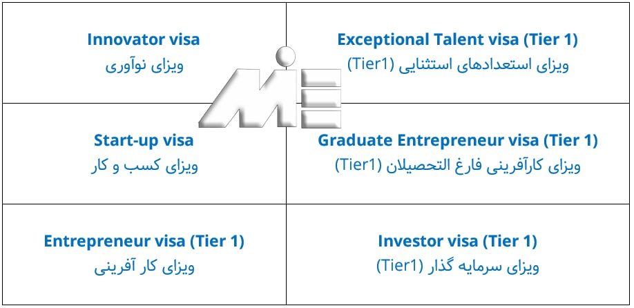 ویزاهای سرمایه گذاری، توسعه تجارت و استعداد