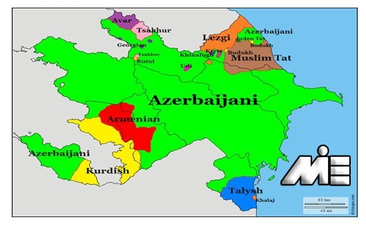 آذریابجان بر روی نقشه | آذربایجان کجاست؟