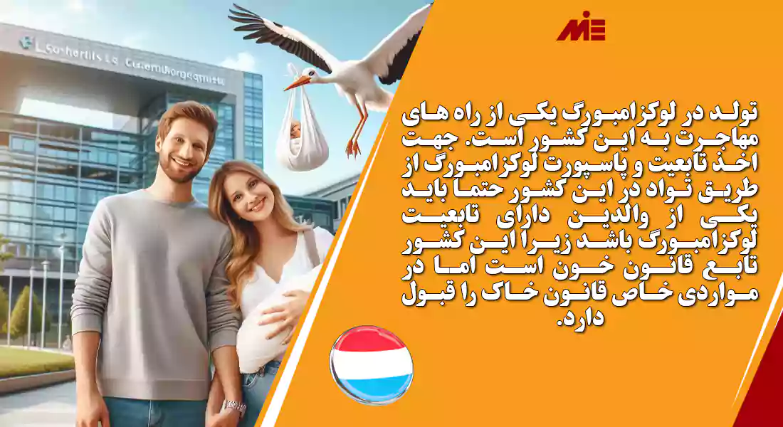 شرایط تولد در لوکزامبورگ